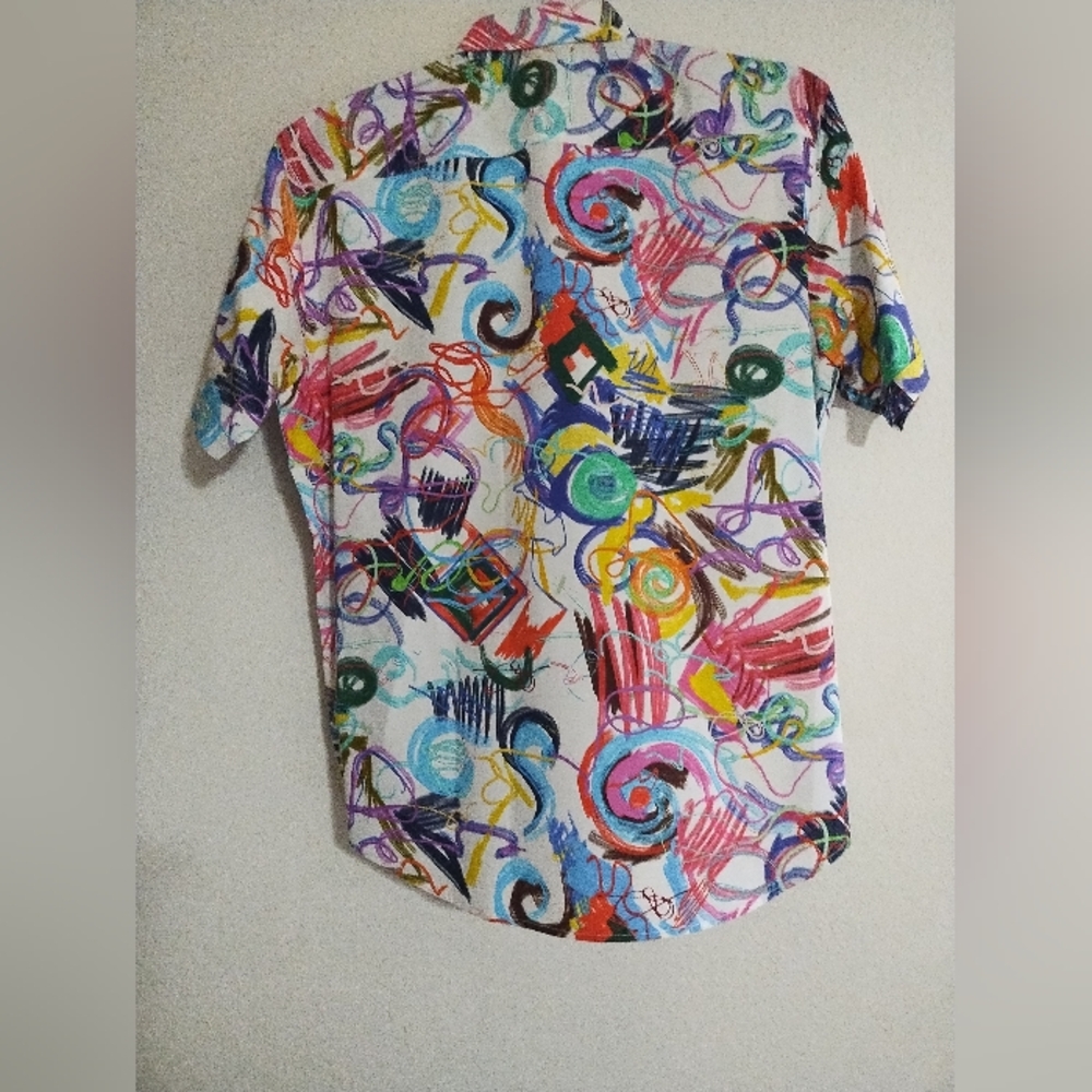 BUGATCHI  Mens   Short Sleeve Shirt  XL - Picture 2 of 3